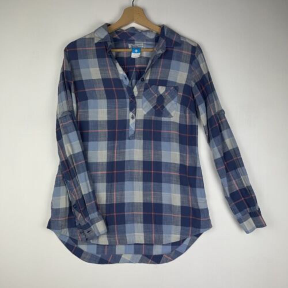 Columbia Coral Springs II Woven Long Sleeve Small Button Up Flannel Shirt